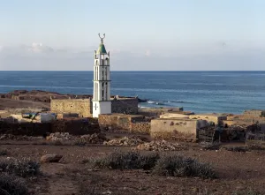 Socotra Prints: The minaret of Dileesa Mosque in the late afternoon