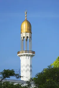 Kaafu Atoll Prints: Minaret of Grand Friday Mosque, Male, North Male Atoll, Maldives