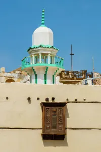 Al Balad Prints: Minaret of mosque, Al-Balad (historic old town)