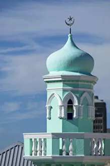 Holy Gallery: Minaret of mosque, Bo Kaap, Cape Town, Western Cape, South Africa
