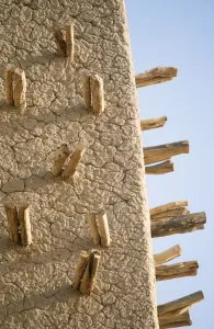 Images Dated 9th February 2009: Detail of Minaret of Sankore mosque in C16th part of