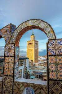 Mosque Prints: The minaret of Zitouna mosque, Tunis, Tunisia, Africa