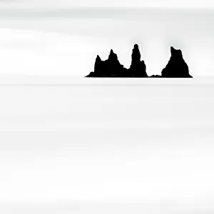 B And W Prints: Minimalist images of the Reynisdrangar rock stacks