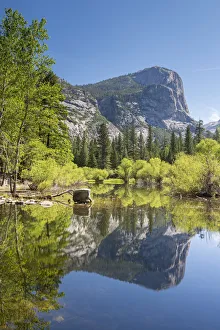 Mirror Lake Prints: Mirror Lake in Yosemite Valley, California, USA. Spring (June) 2016