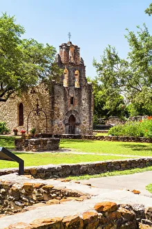 San Antonio Prints: Mission San Francisco de la Espada, San Antonio, Texas, USA