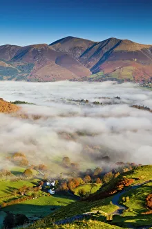 Mist Below Skiddaw, Lake District National Park, Cumbria, England
