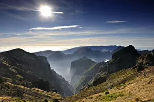 Misty mountains of Madeira. Portugal