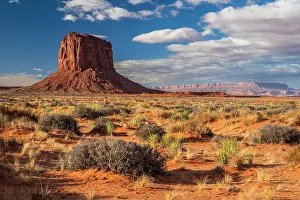 Butte Prints: Mitchell Butte, Monument Valley Navajo Tribal Park, Utah-Arizona, USA