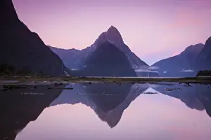 Mitre Peak, Milford Sound, Fiordland National Park, South Island, New Zealand
