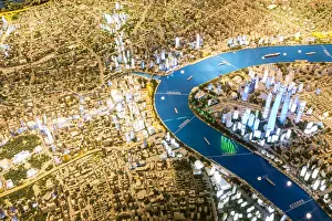 Model Prints: Model of Shanghai, Shanghai Urban Planning Exhibition Hall, Shanghai, China