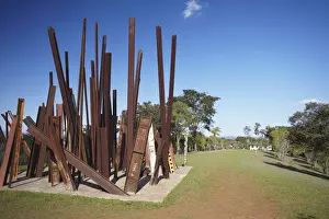 Rust Prints: Modern art by Chris Burden at Centro de Arte Contemporanea Inhotim, Brumadinho, Belo