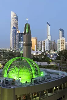 Images Dated 4th July 2017: Modern city skyline, Abu Dhabi, United Arab Emirates, UAE