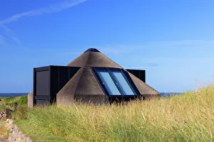 Contemporary Design Prints: Modern thatched house, Hornum, Sylt, Schleswig Holstein, Germany