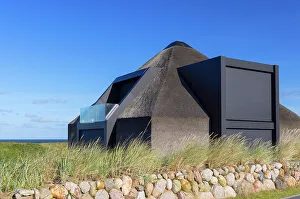 Contemporary Design Prints: Modern thatched house, Hornum, Sylt, Schleswig Holstein, Germany