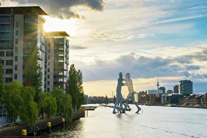 State Prints: Molecule Man sculpture in the River Spree, by Jonathan Borofsky, Berlin, Germany