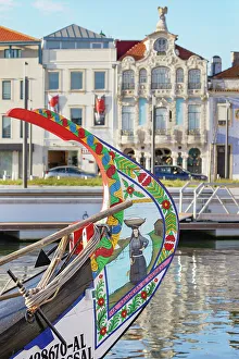 Aveiro District Prints: Moliceiro boat, Aveiro, Portugal