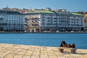 Trieste Prints: Molo Audace pier, Trieste, Friuli-Venezia Giulia, Italy