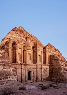 The Monastery, Ad-Deir at dusk, Petra, Ma an Governorate, Jordan