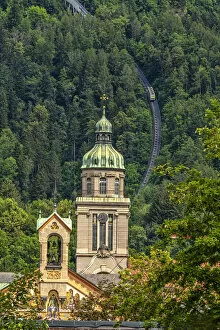 Active Gallery: The monastery church of Eternal Adoration, the bell tower of the university of music