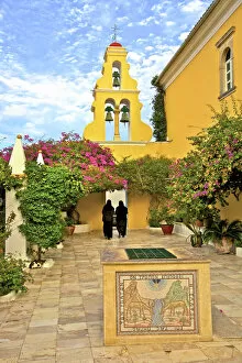 Images Dated 27th October 2015: Monastery At Palaiokastritsa, Corfu, The Ionian Islands, Greek Islands, Greece, Europe