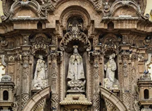 Saint Francis Prints: Monastery of San Francisco, detailed view, Old Town, Lima, Peru