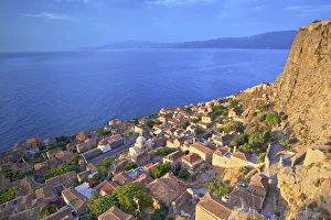 Bell Towers Prints: Monemvasia, Laconia, The Peloponnese, Greece, Southern Europe