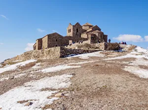 La Mola Prints: Monestir de Sant Llorenc del Munt, Benedictine monastery on top of La Mola, Matadepera