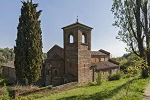 Abbeys Gallery: Monferrato, Asti district, Albugnano, Piedmont, Italy. Abbey of Vezzolano