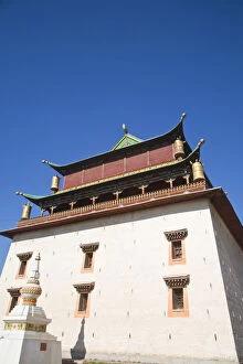 Images Dated 27th June 2011: MONGOLIA, Ulaanbaatar, Gandan - Gandantegchenling Monastery, Migjed Janraisig Sum