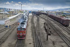 Images Dated 27th June 2011: Mongolia, Ulaanbaatar, Ulaanbaatar railway station