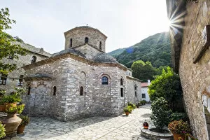 Images Dated 30th June 2022: Moni Evaggelistrias monastery, Skiathos, Sporade Islands, Greece