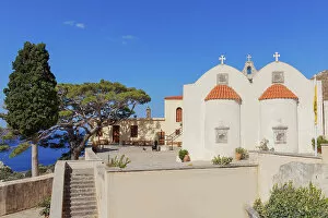 Images Dated 1st September 2022: Moni Preveli monastery, Preveli, Rethymno, Crete, Greek Islands, Greece
