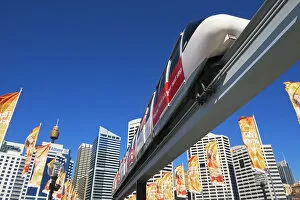 Images Dated 11th July 2013: Monorail, Darling Harbour, Sydney, New South Wales, Australia