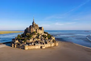 Normandy Prints: Mont Saint Michel, Manche, Normandy, France