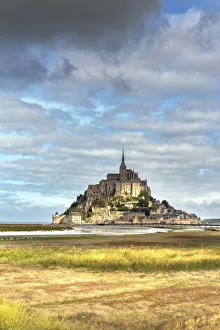 Mont Saint-Michel village, Pontorson Canton, Manice Department, Normandy, France