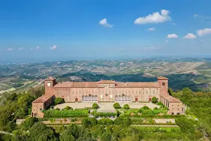 Appennino Prints: Montalto castle on a hill overlooking all of Oltrepo Pavese