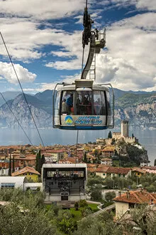 Monte Baldo aerial tramway, Malcesine, Lake Garda, Veneto, Italy