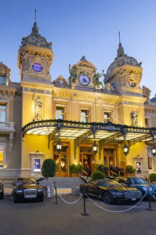 Le Midi Prints: Monte Carlo Casino at Dusk, Monte Carlo, Monaco