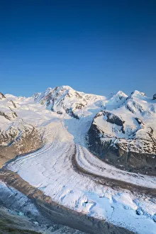 Zermatt Prints: Monte Rosa range & Gornergletscher, Zermatt, Valais, Switzerland