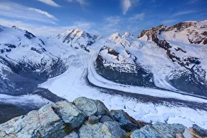 Monte Rosa range & Gornergletscher, Zermatt, Valais, Switzerland