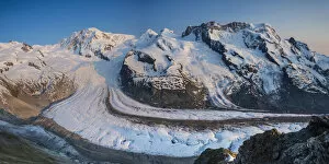 Images Dated 26th June 2013: Monte Rosa range & Gornergletscher, Zermatt, Valais, Switzerland