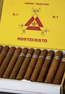 Images Dated 16th January 2020: Montecristo Cigars, Tienda del Habano, Cigar Store, La Habana Vieja, Havana
