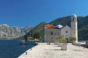 Images Dated 9th January 2013: Montenegro, Bay of Kotor, Perast, Our Lady of the Rocks Island, Church of Our Lady