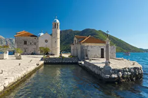 Montenegro Collection: Montenegro, Bay of Kotor, Perast, Our Lady of the Rocks Island, Church of Our Lady