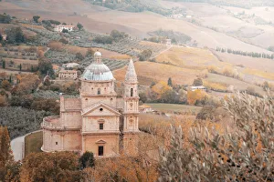 Images Dated 21st March 2019: Montepulciano, San Biagio church in autumn. Chianti Region, Tuscany, Italy