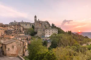 Montepulciano at sunrise, Siena province, Tuscany, Italy, Europe