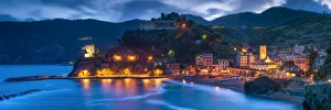 Monterosso al Mare at Night, Cinque Terre, Liguria, Italy