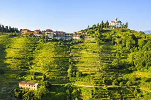 Terracing Prints: Montevecchia, Province of Lecco, Lombardy, Italy