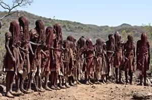 Images Dated 25th February 2011: For two to three months after their circumcision, Pokot boys sing