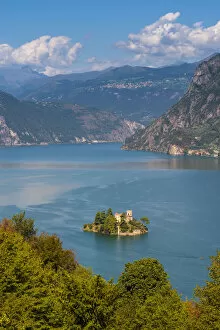 Images Dated 22nd October 2015: Montisola, Iseo lake, Brescia, Lombardy, Italy. A private isle in the middle of Iseo lake